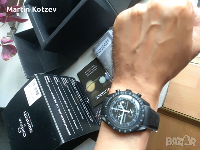 Swatch Omega Mission to the moon , снимка 4 - Мъжки - 54728598