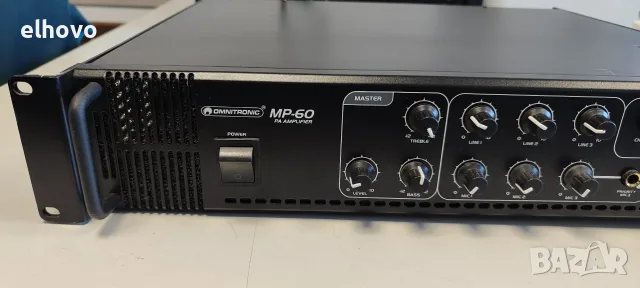Крайно стъпало Omnitronic MP-60, снимка 5 - Ресийвъри, усилватели, смесителни пултове - 55582040