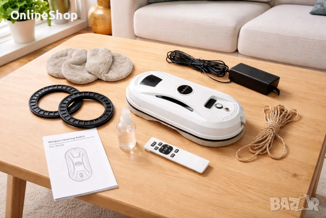 ПРОМО!!! Интелигентен робот за почистване на прозорци, снимка 13 - Други стоки за дома - 54012429