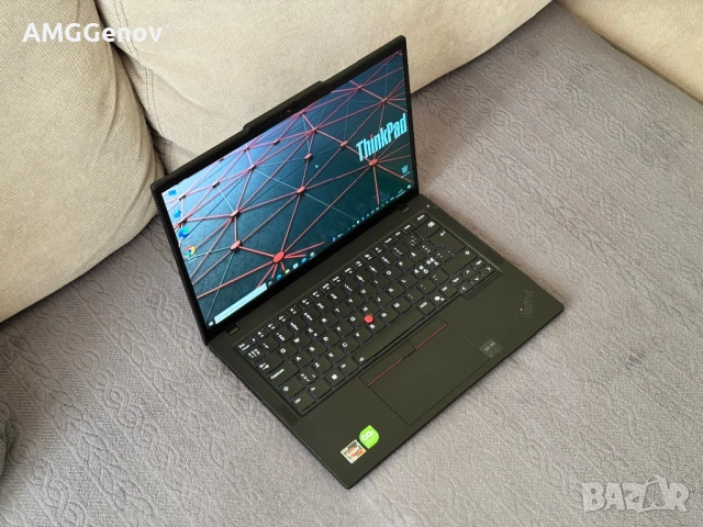НОВ 14'FHD+IPS/Ryzen 5 Pro-8540u/Thinkpad T14 Gen5/16GB DDR5/512GB SSD/Гаранция 26 Месеца, снимка 3 - Лаптопи за работа - 54546969