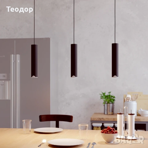 EGLO connect LED висящо осветление Balamorta-Z, 3 светлини, черно, снимка 4 - Полилеи - 55193143