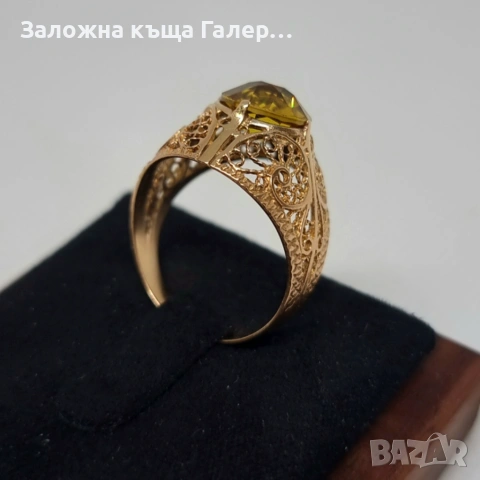 Винтидж златен пръстен – съветско злато, 583, 3,71 гр, снимка 5 - Пръстени - 54686632