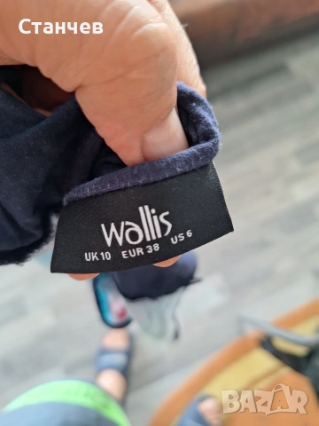  Ефирен дамски потник Wallis на пеперуди, с копринено усещане, размер M (EUR 38 / UK 10), снимка 2 - Потници - 54976511