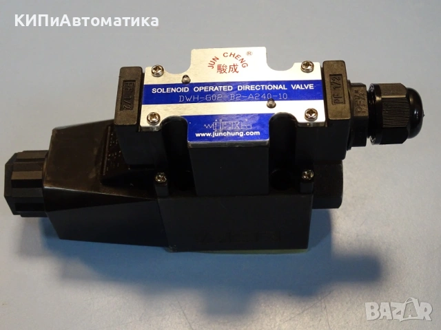 Хидравличен разпределител JUN CHENG DWH-GO2-B2-A240-10 directional valve 220V, снимка 2 - Резервни части за машини - 54579730