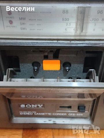 Радио касетофон SONY CFS-55S , снимка 18 - Радиокасетофони, транзистори - 54542784