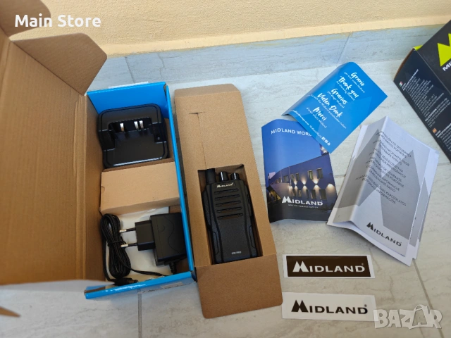 НОВИ Midland G10 PRO презареждаща се уоки-токи, професионална радиостанция с до 12 км обхват, снимка 7 - Друга електроника - 54552216