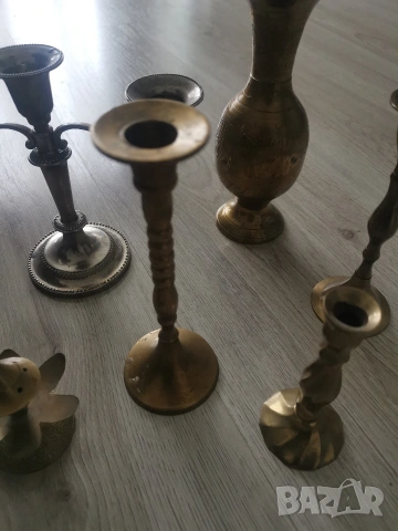Месингови свещници и други, снимка 7 - Антикварни и старинни предмети - 53333347