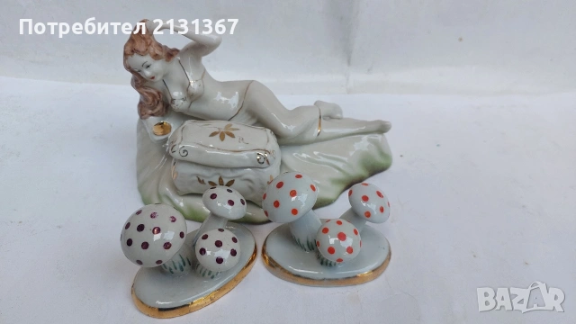 порцеланова фигура,мерилинка,изида,сервиз, фигури, снимка 9 - Колекции - 54602595