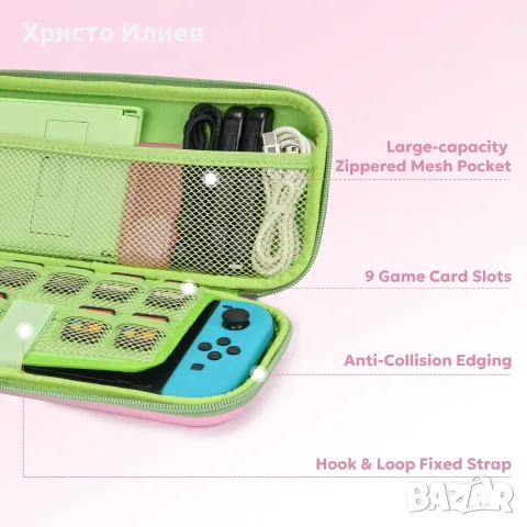 Защитен калъф за Nintendo Switch протектор за екран чанта аксесоари Комплект 2 вида, снимка 17 - Аксесоари - 50728392