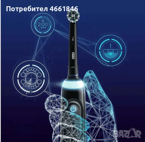 Смарт електрическа четка за зъби Oral-B Genius X (Midnight Black) с AI & Bluetooth, снимка 2 - Други - 55588891