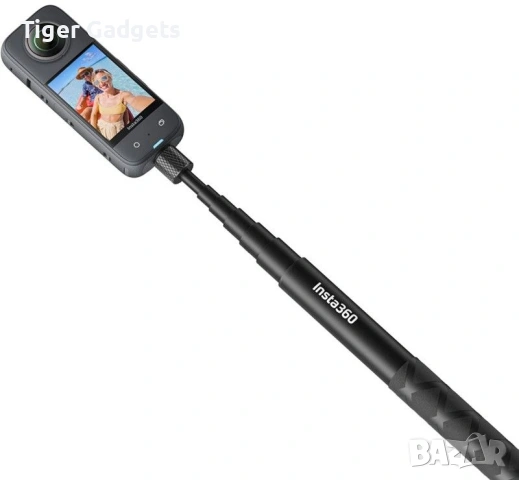Insta360 Invisible Selfie Stick 114 см – селфи стик за Insta360 камери (CINSAAVF), снимка 2 - Чанти, стативи, аксесоари - 54519757