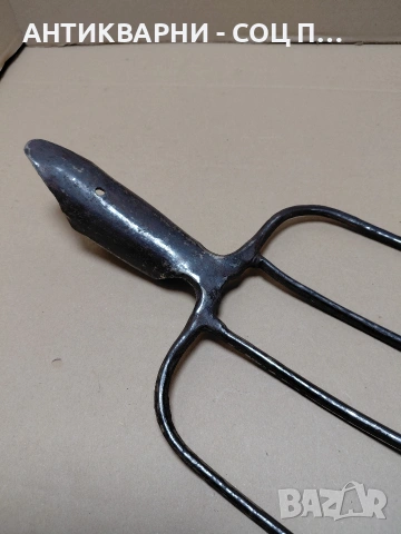 Соц Стара Кована Вила За Сено. НОМЕР 1785., снимка 6 - Антикварни и старинни предмети - 54371423