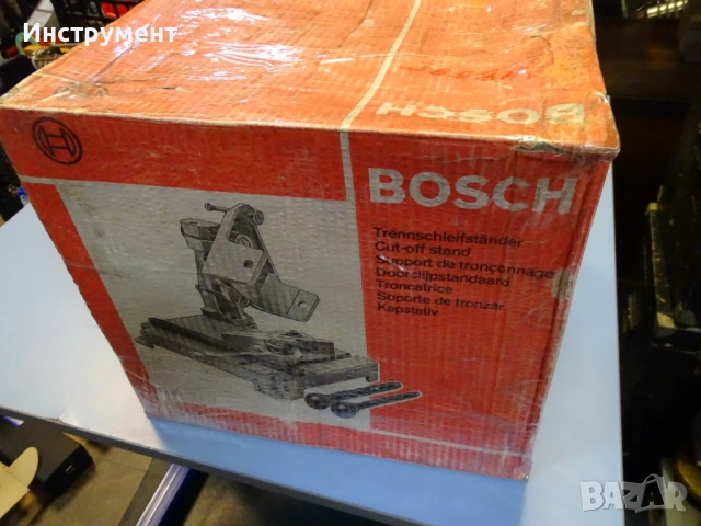 Отрезна стойка за ъглошлайф Bosch 0601999016 cut-off stand, снимка 12 - Други инструменти - 54928251