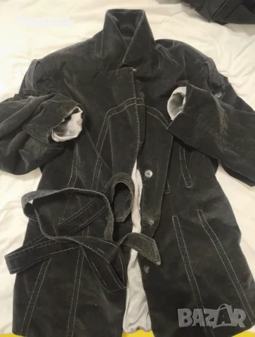 Дамско палто H&M от рипсено кадифе, размер 52, снимка 2 - Якета - 55646114