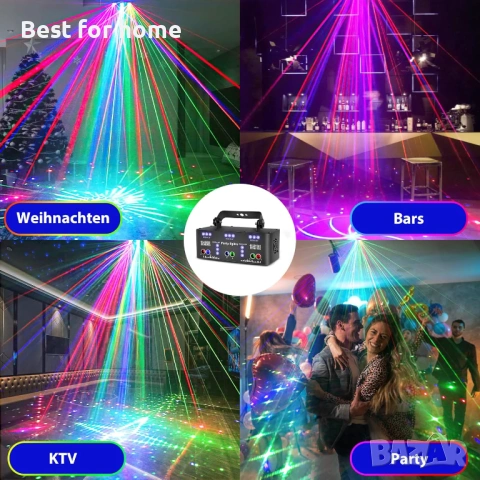 DJ диско светлина за парти, снимка 5 - Лампи за таван - 54124587