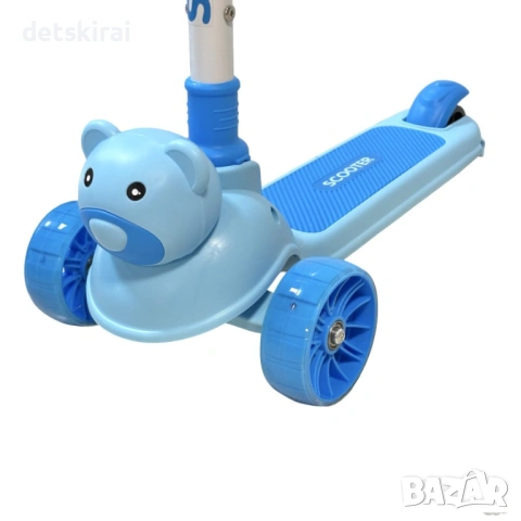 Сгъваема музикална тротинетка мече, снимка 5 - Скутери и тротинетки - 54056825