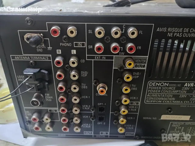 Ресивър за домашно кино Denon AVR-1801 (с дистанционно и инструкция) – Топ състояние!, снимка 7 - Ресийвъри, усилватели, смесителни пултове - 55661322