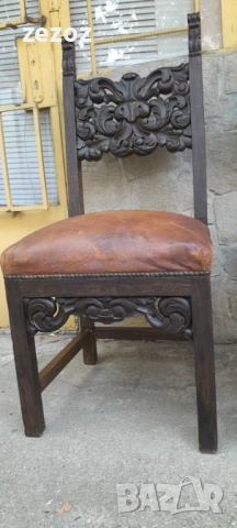 Столове-антикварни-2бр.№030, снимка 7 - Столове - 53962254