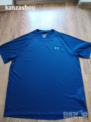 Under Armour - страхотна мъжка тениска КАТО НОВА XL 100% оригинал точни размери дължина - 73см. шири, снимка 5 - Тениски - 54692905