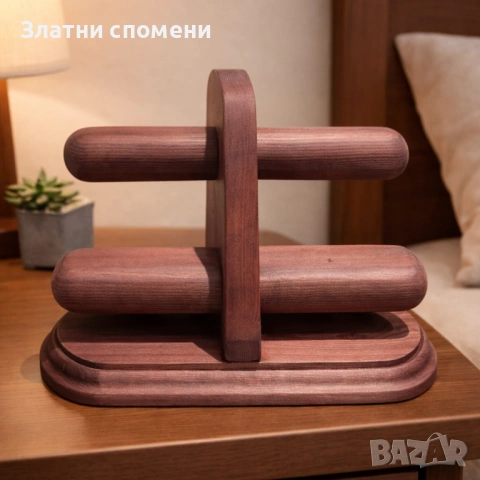 Дървена поставка за часовници, снимка 4 - Декорация за дома - 54800671