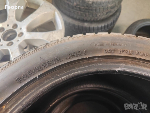 4бр.зимни гуми 245/45/18 Goodyear, снимка 8 - Гуми и джанти - 54914363