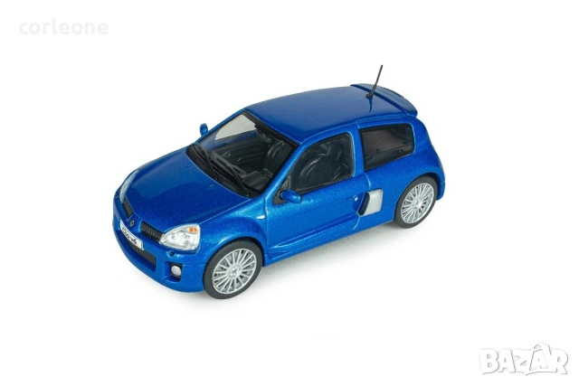 Renault Clio V6 2003 - мащаб 1:43 на Solido моделът е нов в PVC дисплей-кейс, снимка 8 - Колекции - 55148561