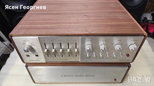 Harman Kardon Citation 11 + Citation 12 Vintage High-End Preamp + Power Amplifier, снимка 2 - Аудиосистеми - 54554628