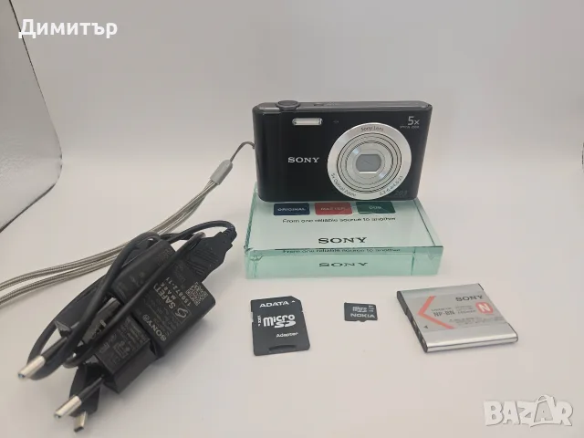 Sony DSC-W800 дигитален фотоапарат 5x zoom 20mp digital photo camera батерия мемори карта и USB , снимка 6 - Фотоапарати - 55516978