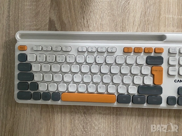 Безжична Клавиатура Canyon CNS-HKBW03BG + Гаранция, снимка 3 - Клавиатури и мишки - 53960103