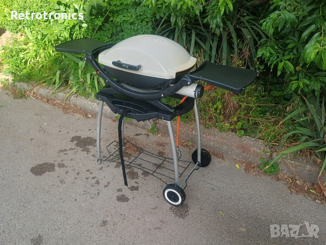 Газово барбекю Weber Q 2200 с оригинална количка и покривало – Отлично състояние, снимка 3 - Барбекюта - 55228377