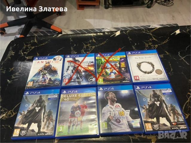 PS4 игри в много добро състояние – Anthem, Battlefield 4, Crash Trilogy и др.)