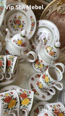 Огромен сервиз за хранене и кафе Villeroy & Boch Summer Day , снимка 13 - Сервизи - 55406618