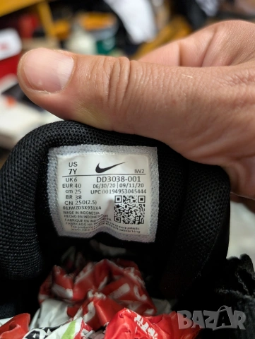 NIKE AIR MORE UPTEMPO (GS) "GOLD STAR" номер 39 ,5- 40 оригинални маратонки 0 , снимка 7 - Маратонки - 54684014