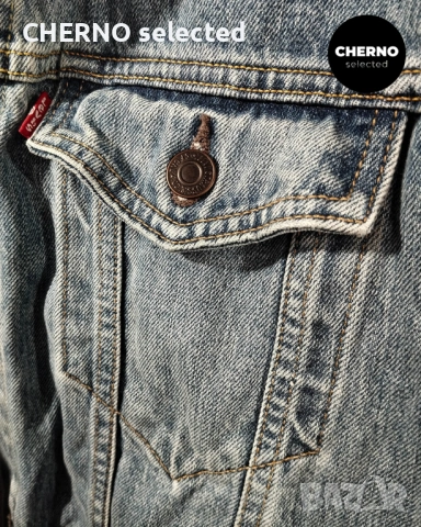 Мъжко синьо дънково яке LEVI’S Trucker Denim Jacket – размер L , снимка 15 - Якета - 54018884