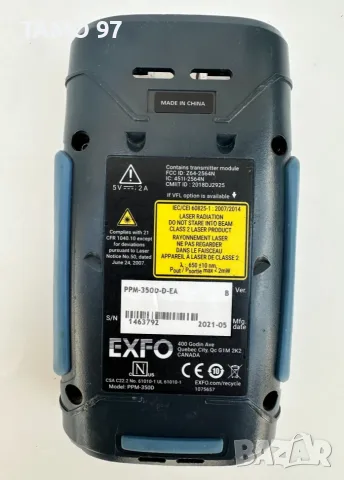 EXFO PPM-350D - Оптичен измервател на мощност като нов!, снимка 5 - Мрежови адаптери - 55365835