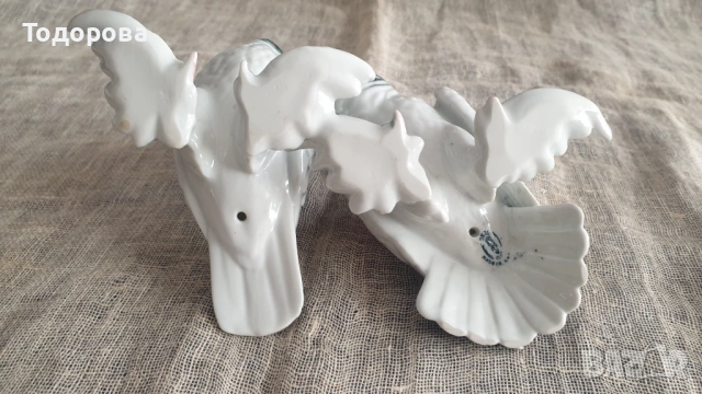Порцеланова фигура на чифт гълъби, снимка 9 - Антикварни и старинни предмети - 54315989