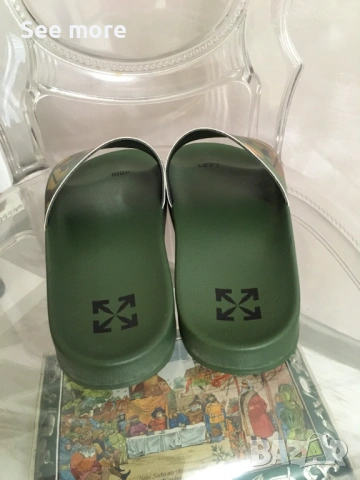 Off-White мъжки чехли 45, снимка 4 - Джапанки - 54450297