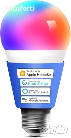 Интелигентна електрическа крушка, смарт WiFi LED крушка Meross