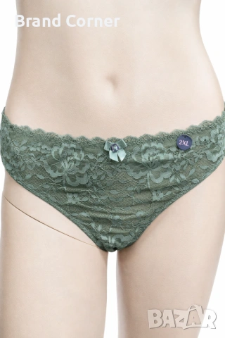 Hunkemöller луксозен комплект бельо в зелено – сутиен 75F + прашка 2XL, снимка 6 - Бельо - 54551517