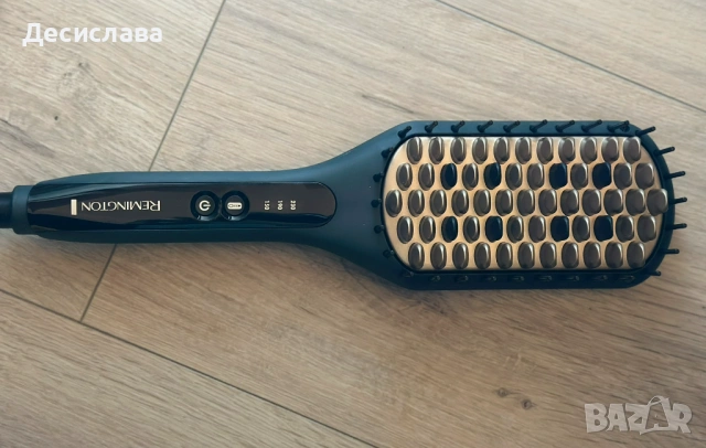 НОВА! Четка за изправяне на коса Remington CB7400 Straight Brush, снимка 3 - Преси за коса - 54352171