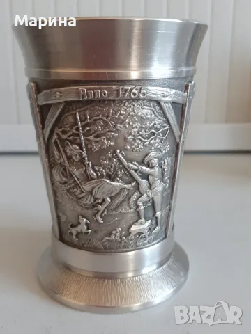 Немски чаши за вино и ракияот калай Antik * Vintage №62, снимка 6 - Антикварни и старинни предмети - 48729359