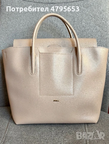 Чанта Furla, бежова, голяма, много лека, в отлично състояния