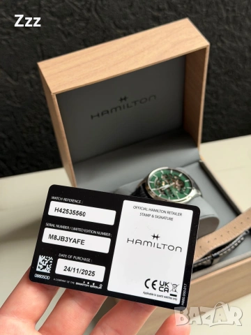 Мъжки часовник Hamilton H42535560 40мм, снимка 17 - Мъжки - 55003692