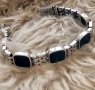 Продавам поръчкова сребърна гривна с черен Оникс, снимка 9