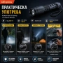 Мощен акумулаторен ръчен LED фенер с електрошок кучегон самоотбрана кучета охрана самозащита дански, снимка 5