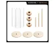 Комплект от 3 | Високи златни метални поставки за свещници от прозрачно стъкло, снимка 7