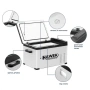 Портативен компресорен хладилник HAWEK 30L/40L– 12V / 24V / 220V | Охлаждане и замразяване навсякъде, снимка 4
