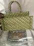 Christian Dior Large Oblique Book Tote in Green чанта, снимка 5