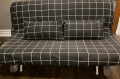 Разтегателен диван IKEA PS с Матрак Murbo и оригинален калъф Rute в черно / бяло , снимка 11