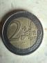 Монета 2 Евро от 2001 с дефект , снимка 2